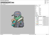 Grinch Cap01 Embroidery File 6 Sizes