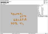 Galaxiatext Emboidery File 6 sizes
