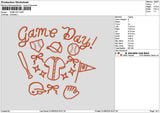 Gametext 018 Embroidery File 6 sizes