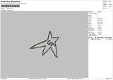 Ga Star Embroidery File 6 sizes