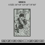Gege A Embroidery File 6 sizes