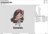 Girldoll 2501 Embroidery File 6 sizes