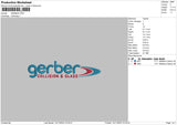 Gerber Embroidery File 6 sizes