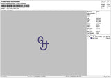 Ghtext Embroidery File 6 sizes