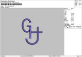 Ghtext Embroidery File 6 sizes