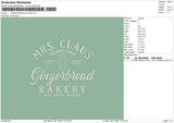 Ginger Bread Claus Embroidery