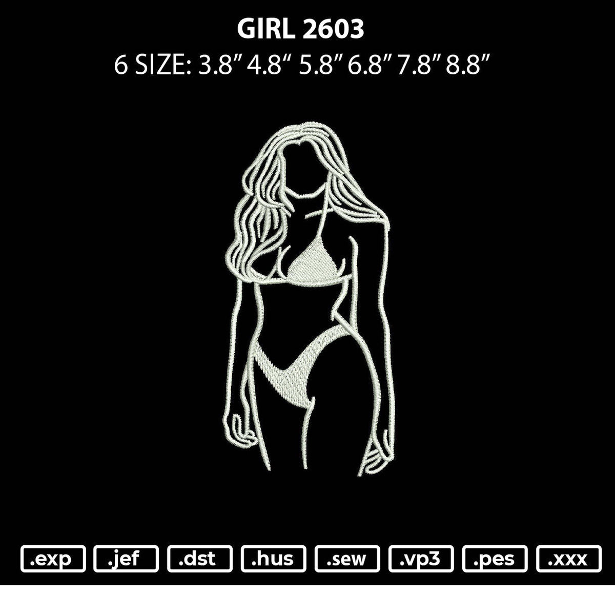 Girl 2603 Embroidery