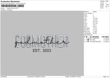 Godmother Embroidery File 6 sizes