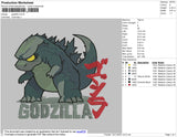 Godzilla Embroidery