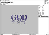 Godtext V3 Embroider File 6 sizes
