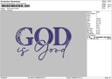 Godtext V3 Embroider File 6 sizes
