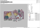 Goku Happy Inside Embroidery