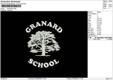 Granardtext Embroidery File 6 sizes