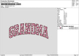 Grandmatext 0602 Embroidery File 6 sizes