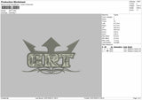 Grt Text Embroidery Machine Design File 6 sizes