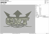 Grt Text Embroidery Machine Design File 6 sizes