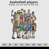 GRUPA NBA Embroidery File 6 size