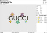 GUCCI FLOWERS Embroidery File 6 size
