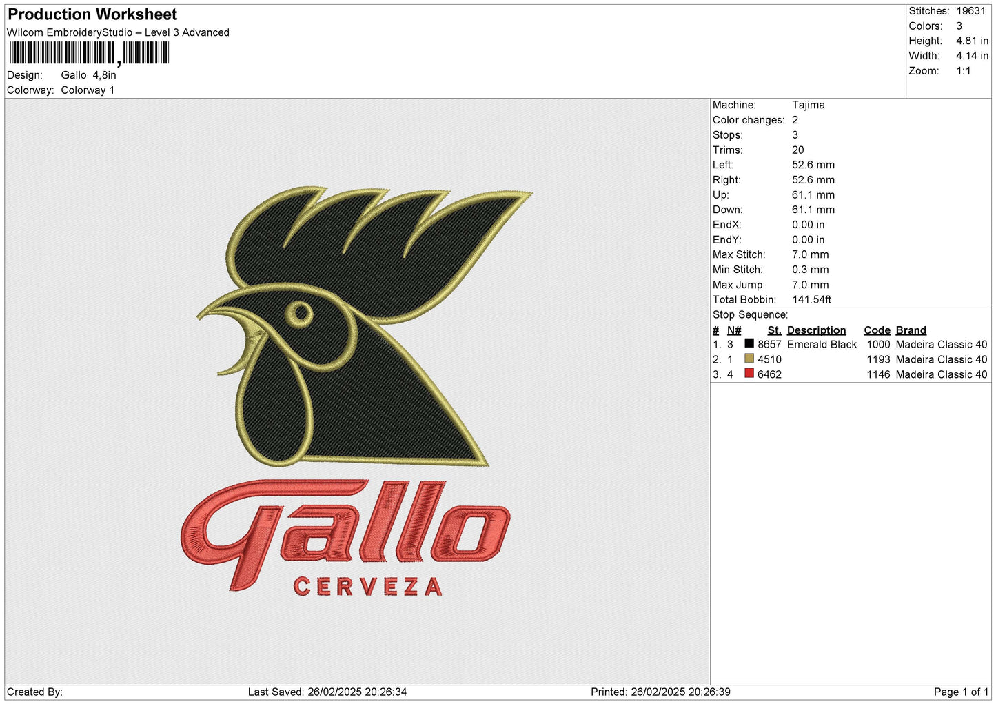 Gallo Embroidery File6 size