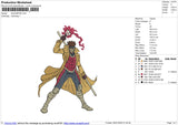 Gambit9726 Embroidery File 6 size