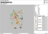 Baseball Player 0308 Embroidery File 6 sizes