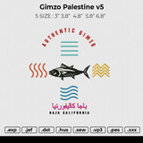 Gimzo Palestine v5 Embroidery