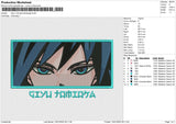Giyu Tomioka Rectangle Embroidery File 6 size
