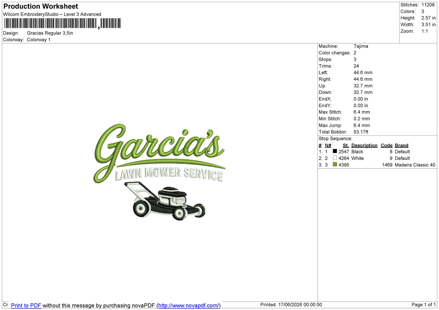 Gracias Regular Embroidery File 6 sizes