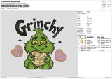 Chibi Grinch Embroidery File 6 sizes