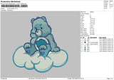 Bear Blue Embroidery File 6 sizes