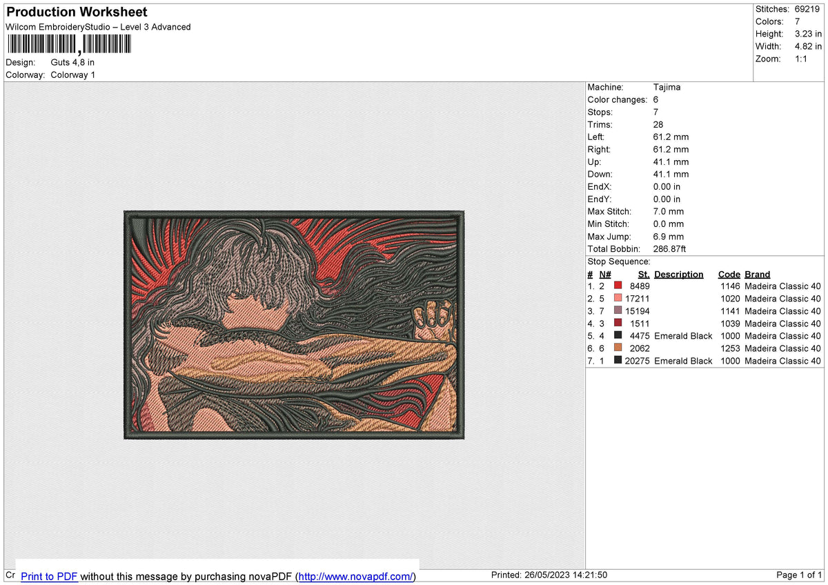 Guts Embroidery