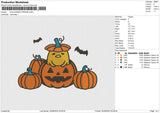 HALLOWEEN ORANGE Embroidery