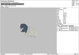 Hand Stitch Santa Embroidery File 6 sizes