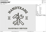 HANDYKANE Embroidery File 6 size