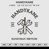 HANDYKANE Embroidery File 6 size