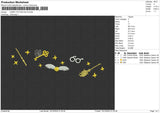 HARRY POTTER KEYS Embroidery File 6 size