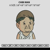 Chibi Man Embroidery File 6 sizes