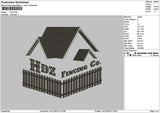 Hdztext Embroidery File 6 sizes