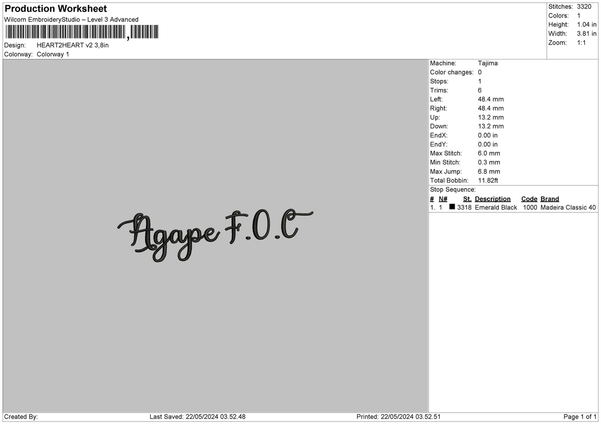 Heart Text V2 Embroidery File 6 sizes