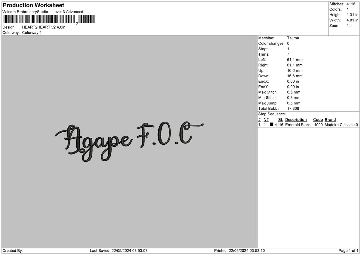Heart Text V2 Embroidery File 6 sizes