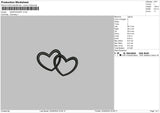 Heart text V3 Embroidery File 6 sizes