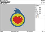 Heartcircle 01 Embroidery File 6 sizes