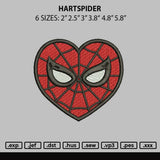 Heartspider1911 Embroidery File 6 sizes