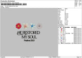 Restoredtext Embroidery File 6 sizes