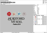 Restoredtext Embroidery File 6 sizes