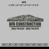 Hfr Embroidery File 6 sizes