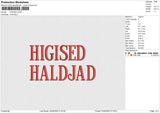 HIGISED Embroidery File 6 size