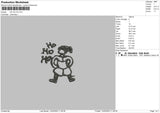 Ho Ho Ho 02 Embroidery File 6 sizes