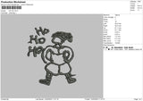 Ho Ho Ho 02 Embroidery File 6 sizes