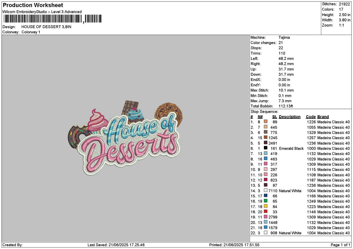 Housetext 2106 Embroidery File 6 sizes
